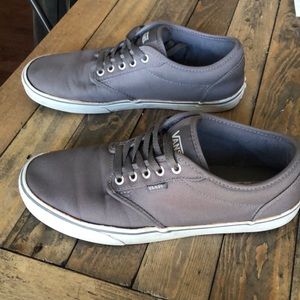 Vans Grey Low Top Shoes Size 10 (US)